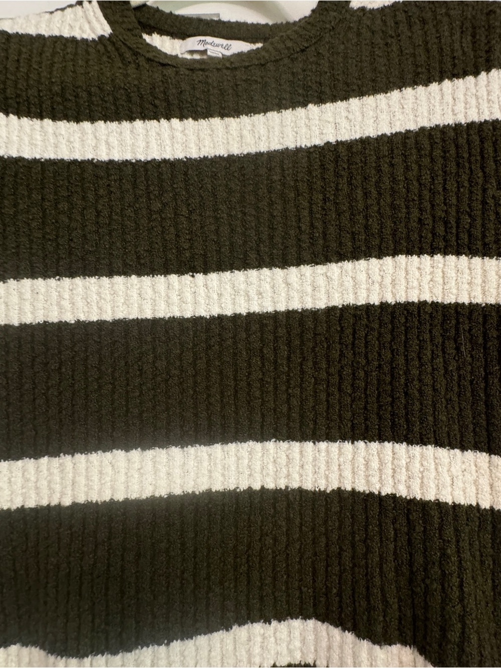Madewell stripe boucle knit short sleeve sweater - Picture 6 of 7